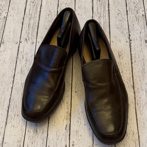 Prada Other - Prada dark brown classic slip on Leather Loafers size 11.5